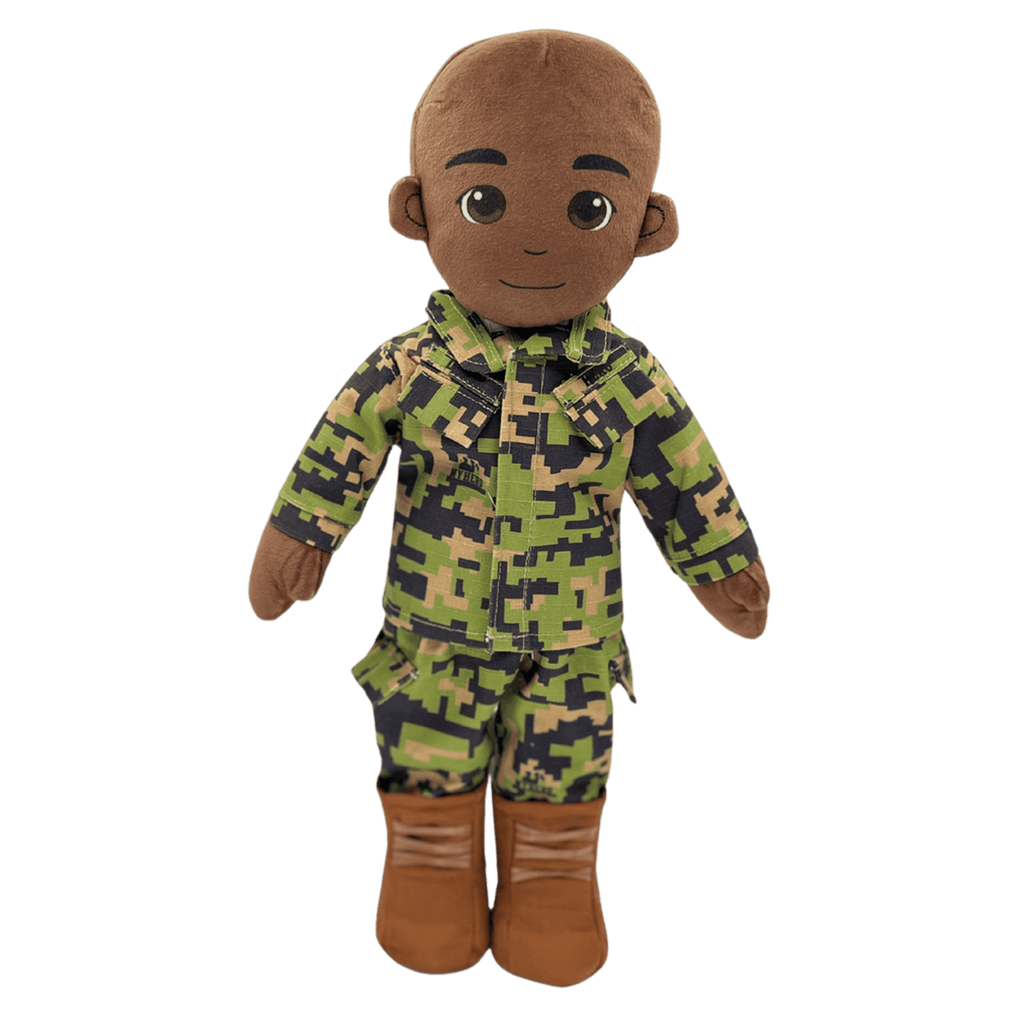 Recordable Marine Daddy Doll with custom Marine Corps uniform and voice recording feature for deployment separation comfort.