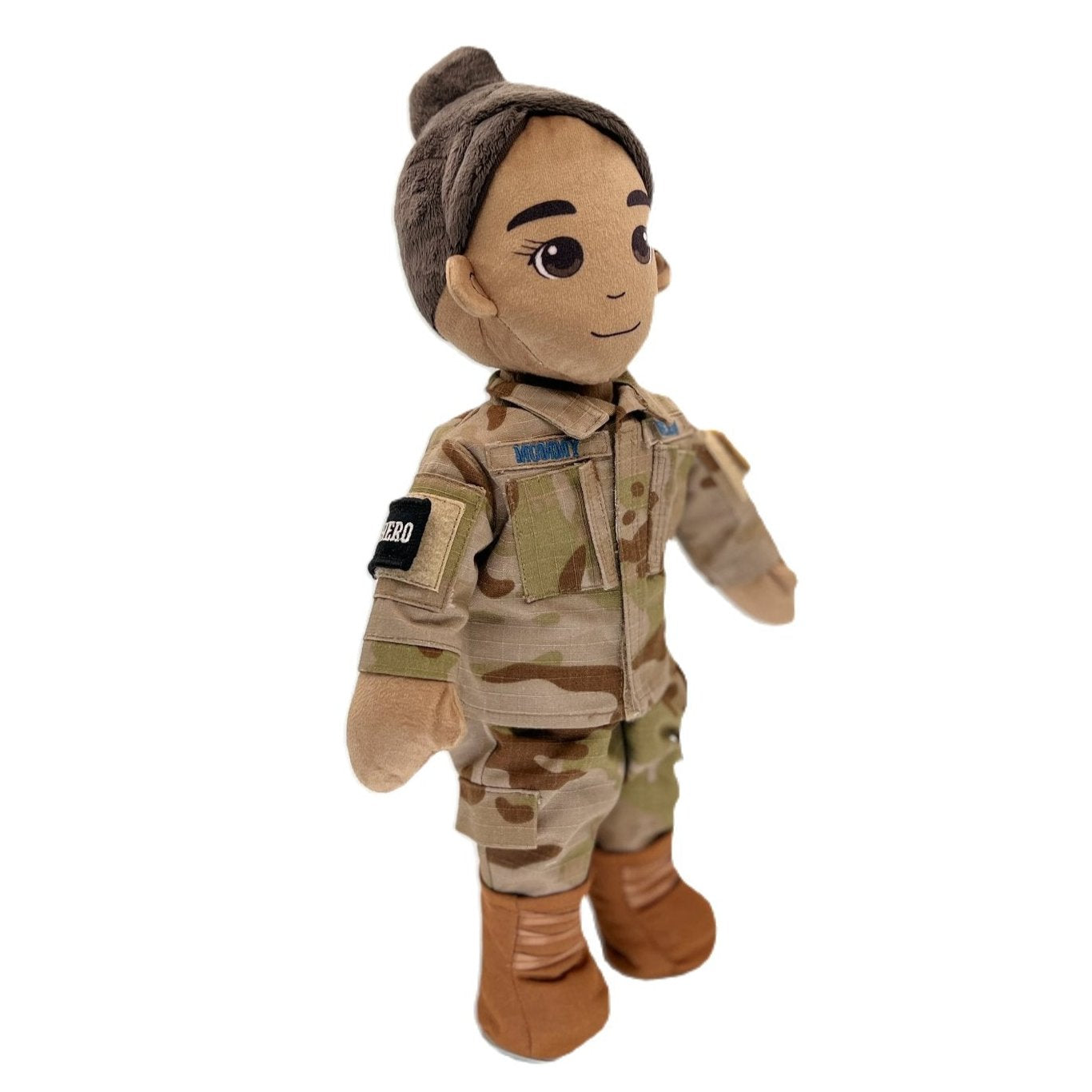 MY HERO Guardian Mommy deployment doll in authentic uniform recordable plush doll to keep military families connected during deployment

Guardian-themed MY HERO recordable deployment doll plush Mommy doll to comfort children and share messages during deployments

Close-up of MY HERO Guardian Mommy deployment doll with recordable audio offering connection and comfort to military families

Guardian Daddy doll by MY HERO a plush recordable deployment doll for children to stay connected with deployed parents in