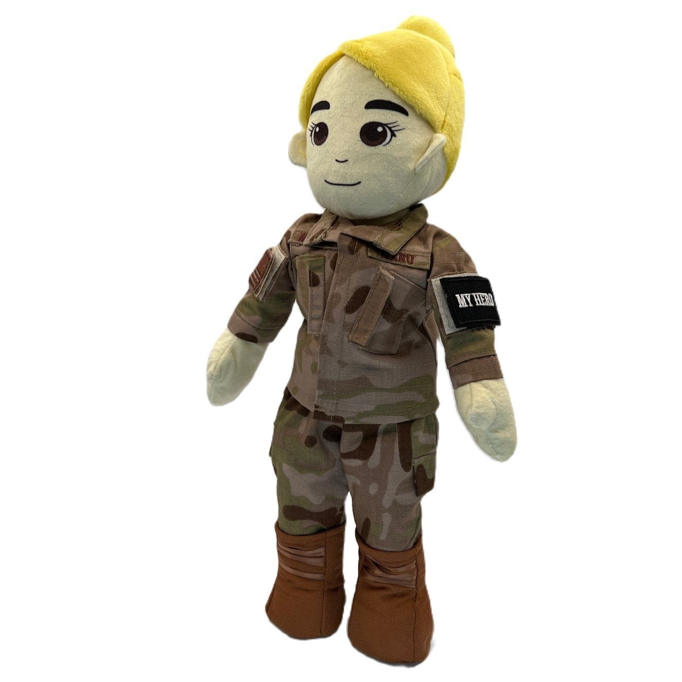 MY HERO Airman Daddy deployment doll in authentic uniform recordable plush doll to keep military families connected during deployment
Airforce doll, Deployment Doll, Daddy Doll, Military Gift, Military Plush doll, military recordable doll, air force plush doll, daddy doll, mommy doll, air force daddy, air force mommy, air force kids toy, air force gift, military air force toy, air force toy, air force themed gift, airman daddy, airman gift, airman recordable, airman deployment.