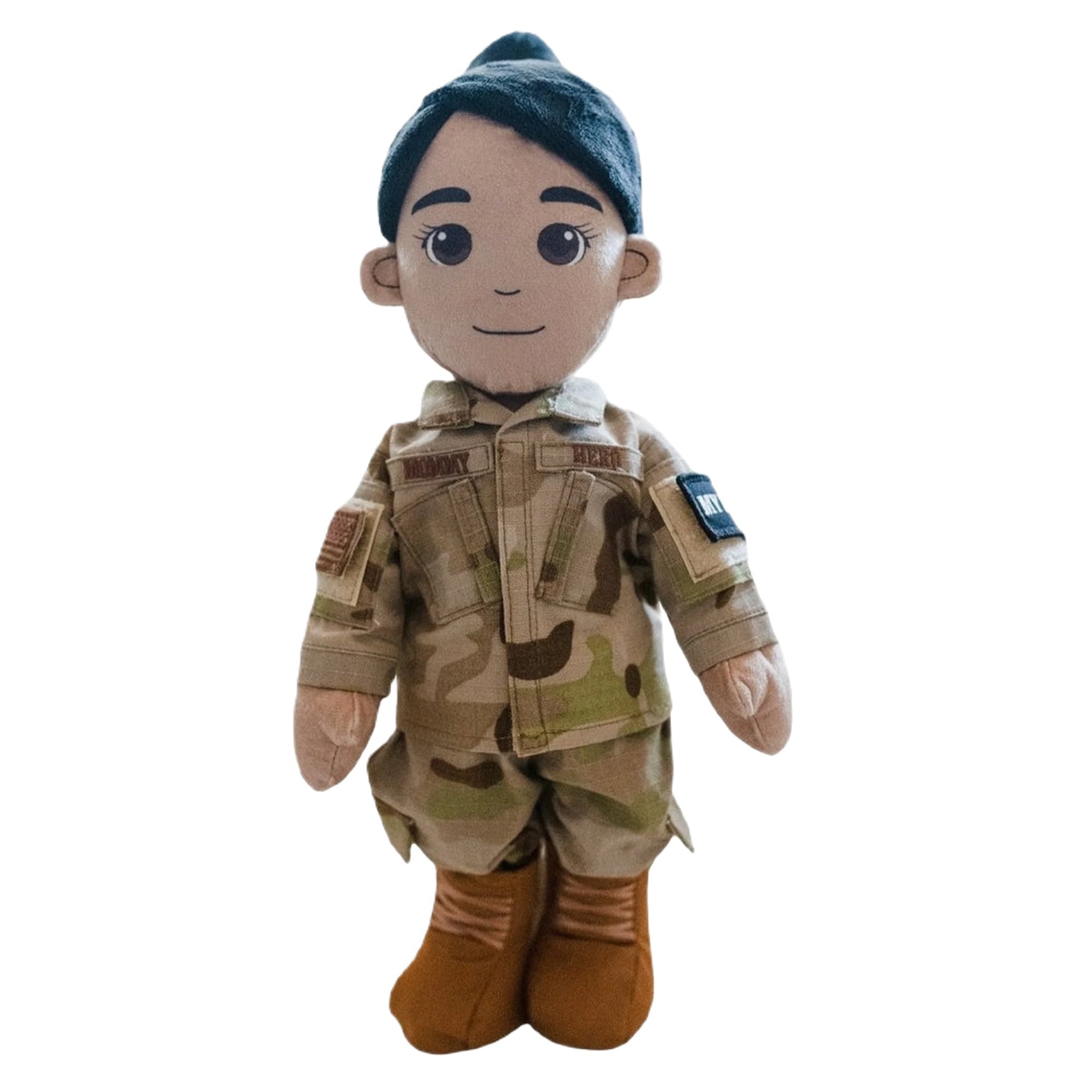 MY HERO Airman Daddy deployment doll in authentic uniform recordable plush doll to keep military families connected during deployment
Airforce doll, Deployment Doll, Daddy Doll, Military Gift, Military Plush doll, military recordable doll, air force plush doll, daddy doll, mommy doll, air force daddy, air force mommy, air force kids toy, air force gift, military air force toy, air force toy, air force themed gift, airman daddy, airman gift, airman recordable, daddy doll mommy doll.