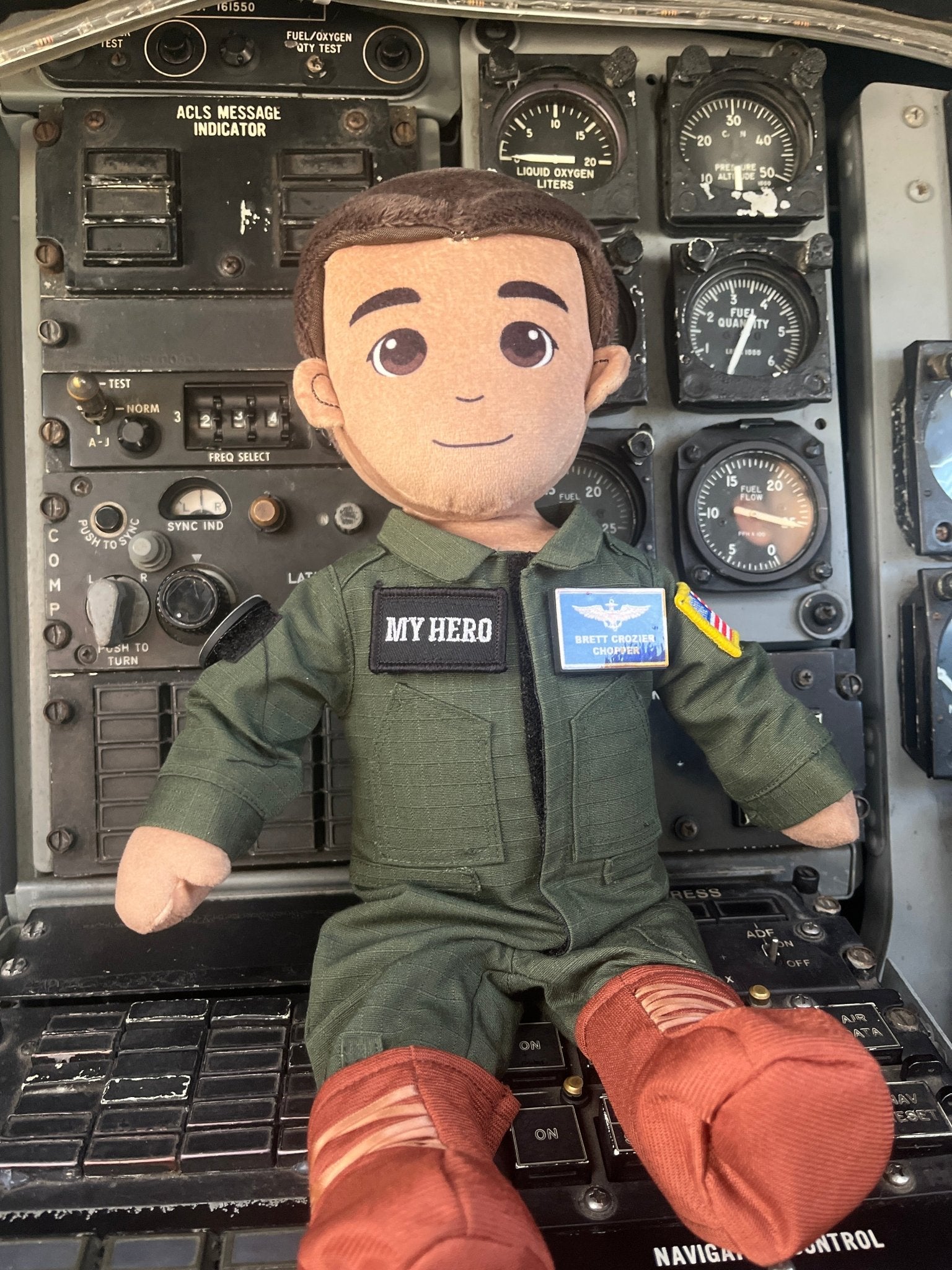 Aviator and Crew Flight Suit with Brown Boots (Doll Sold Separately) - Limited Supply - MY HERO