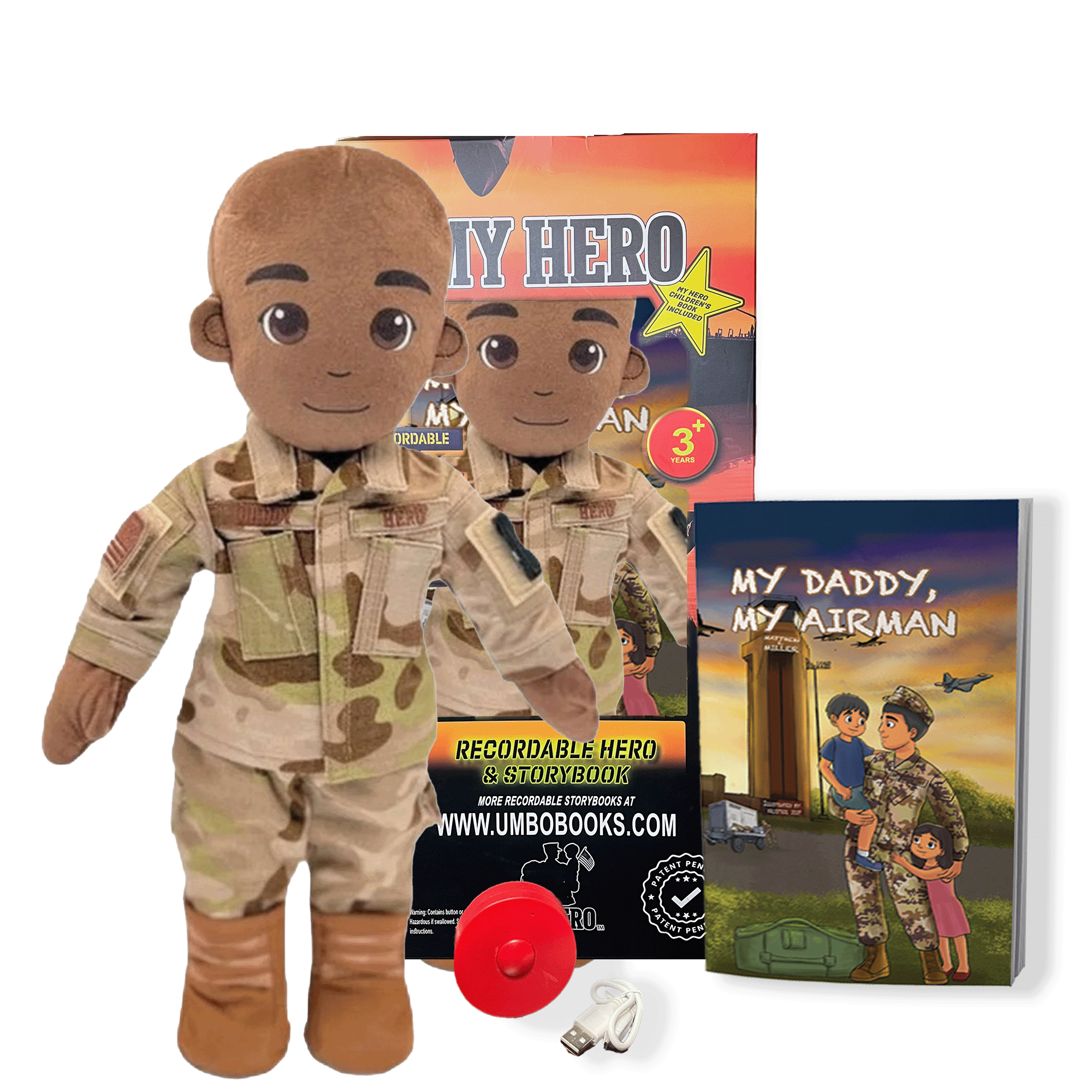 Customizable & Recordable Air Force Airman Daddy Doll - MY HERO