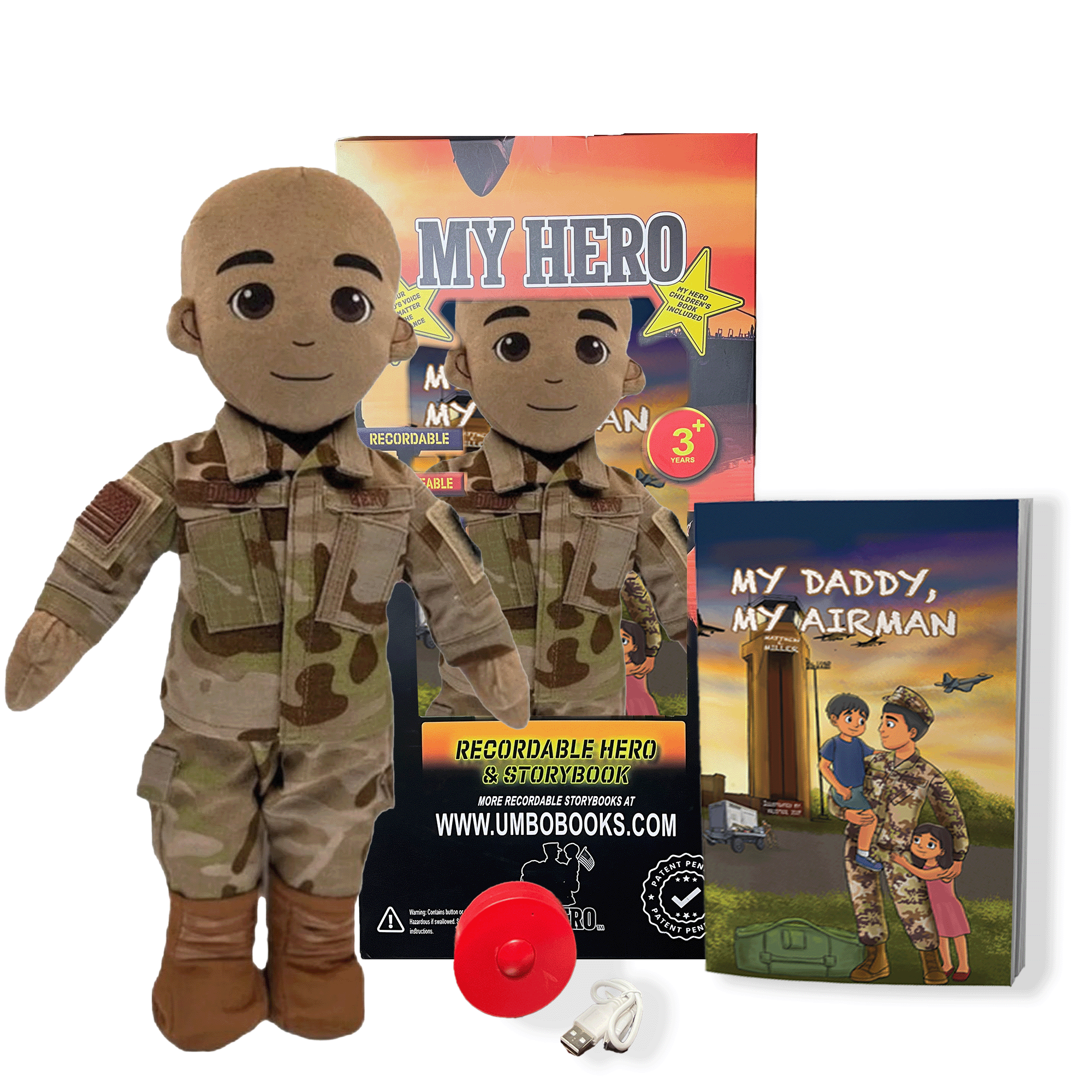 Customizable & Recordable Air Force Airman Daddy Doll - MY HERO