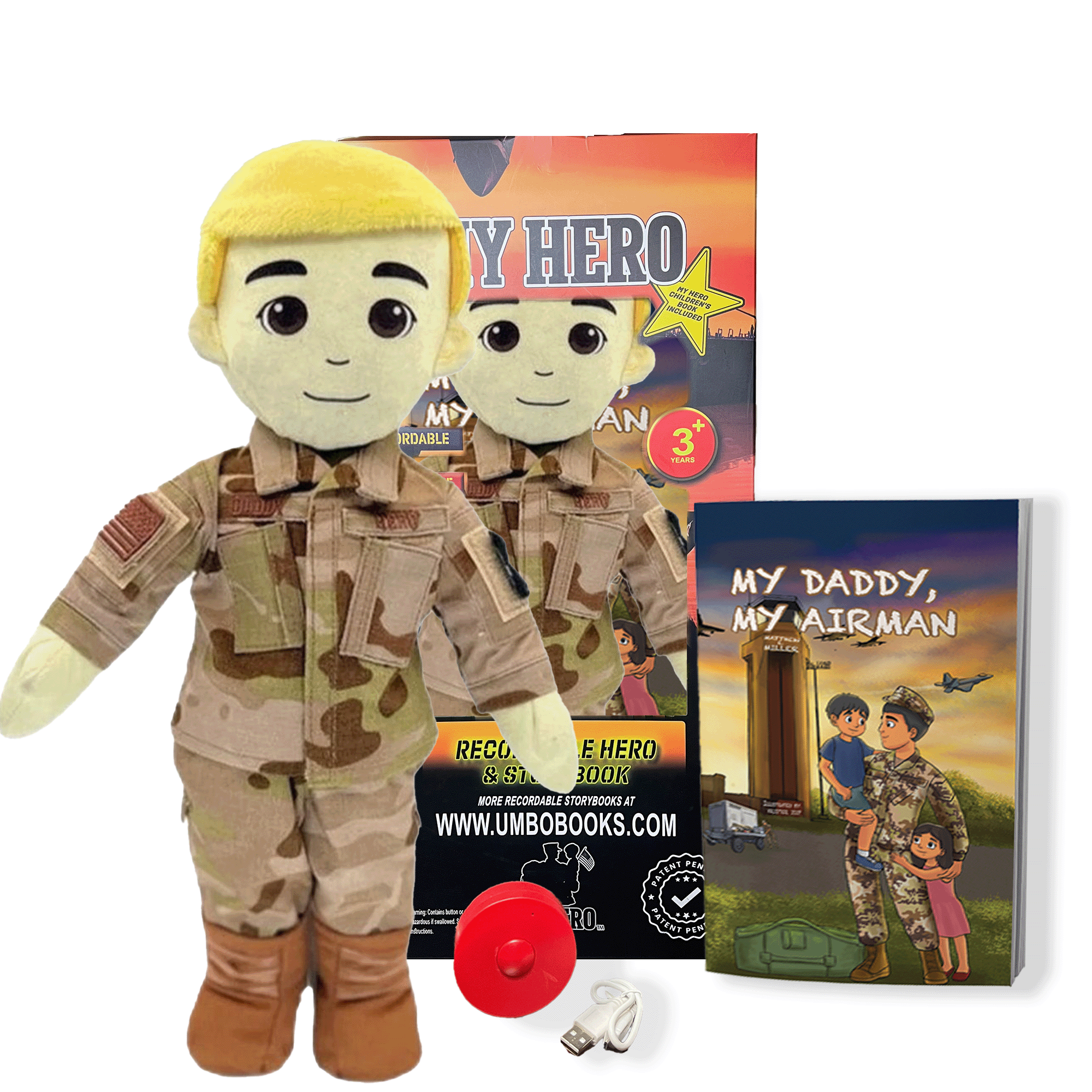 Customizable & Recordable Air Force Airman Daddy Doll - MY HERO