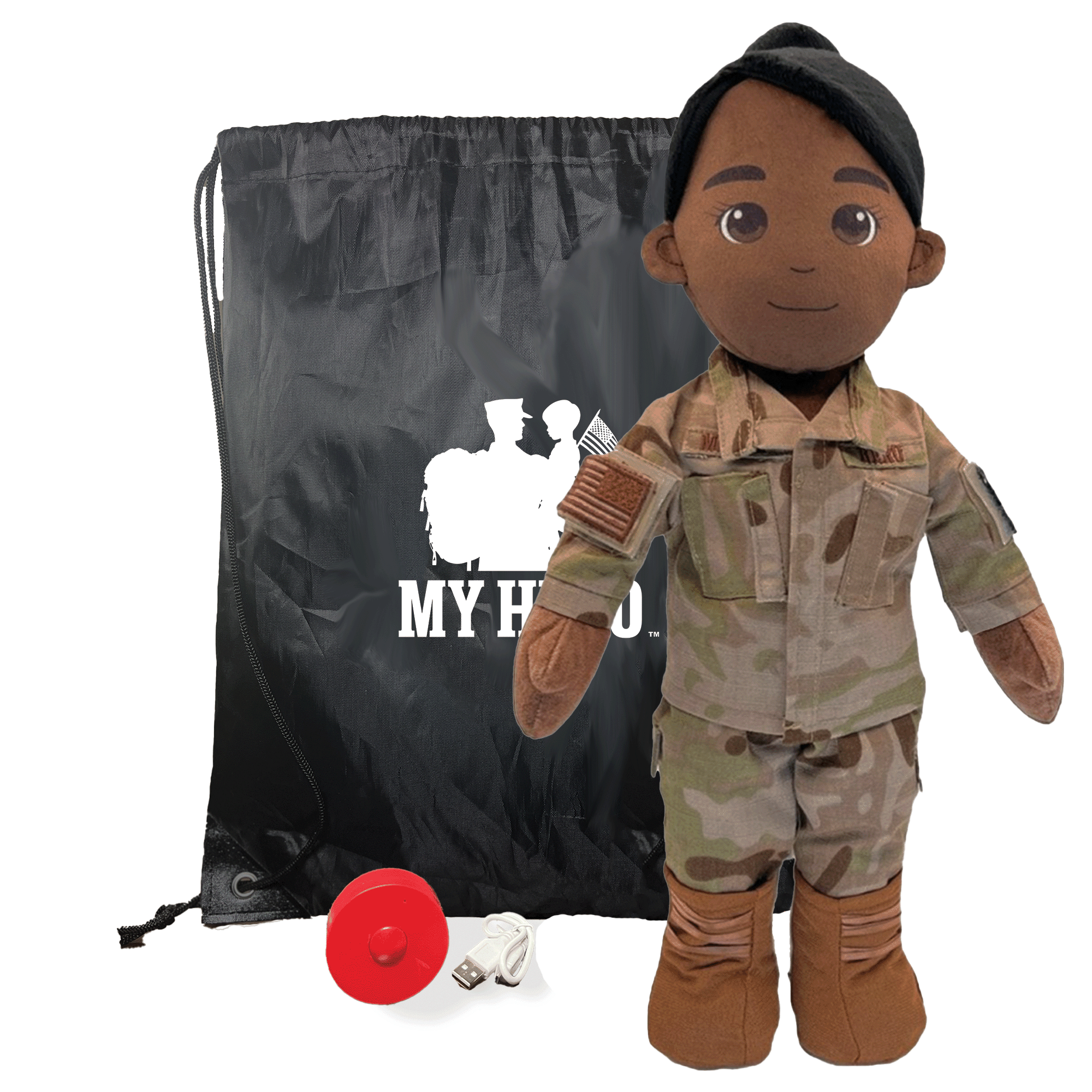 Customizable & Recordable My Hero Airman: Plush Air Force Mommy Doll - MY HERO