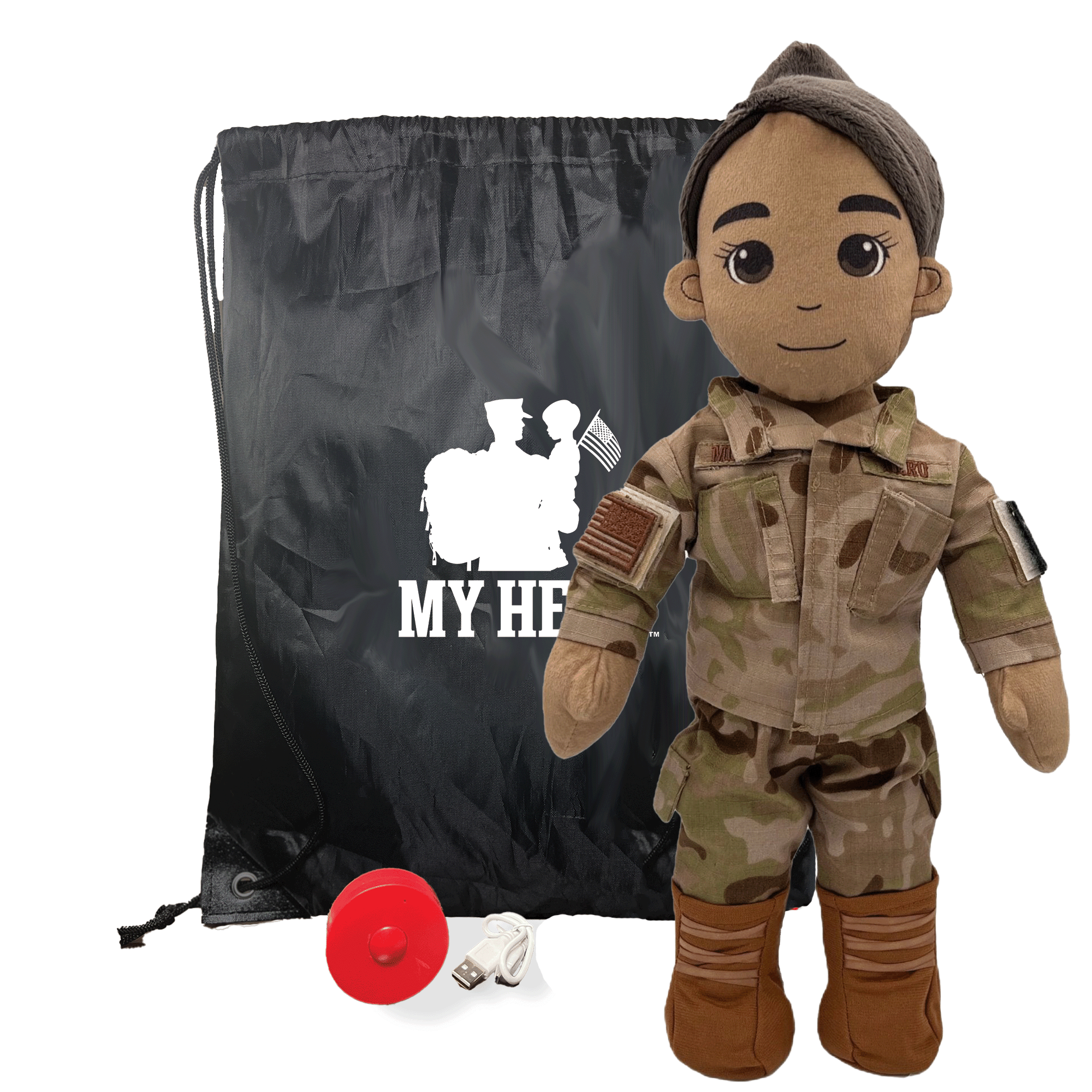 Customizable & Recordable My Hero Airman: Plush Air Force Mommy Doll - MY HERO