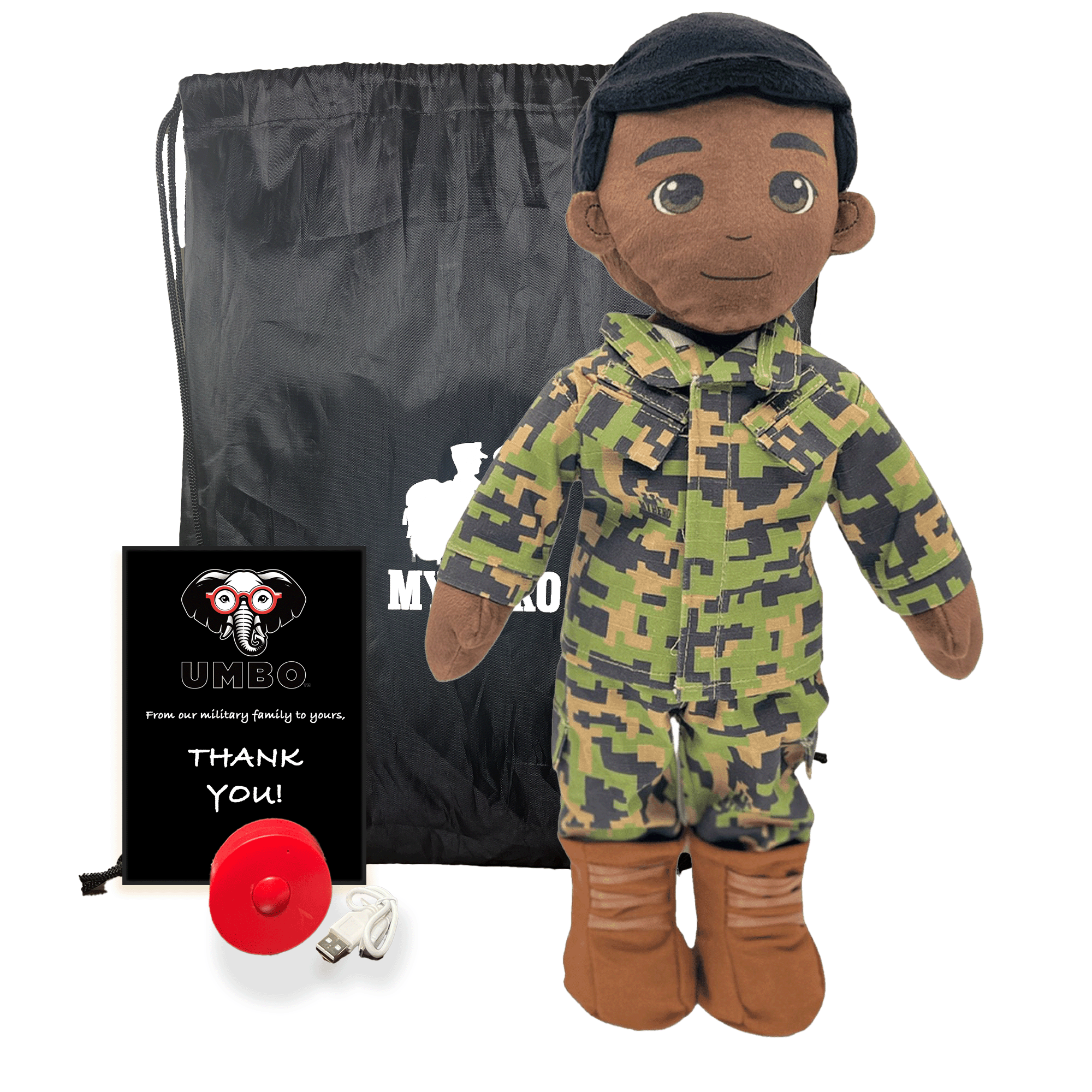 Customizable & Recordable My Hero Marine: Plush Marine Daddy Doll - MY HERO