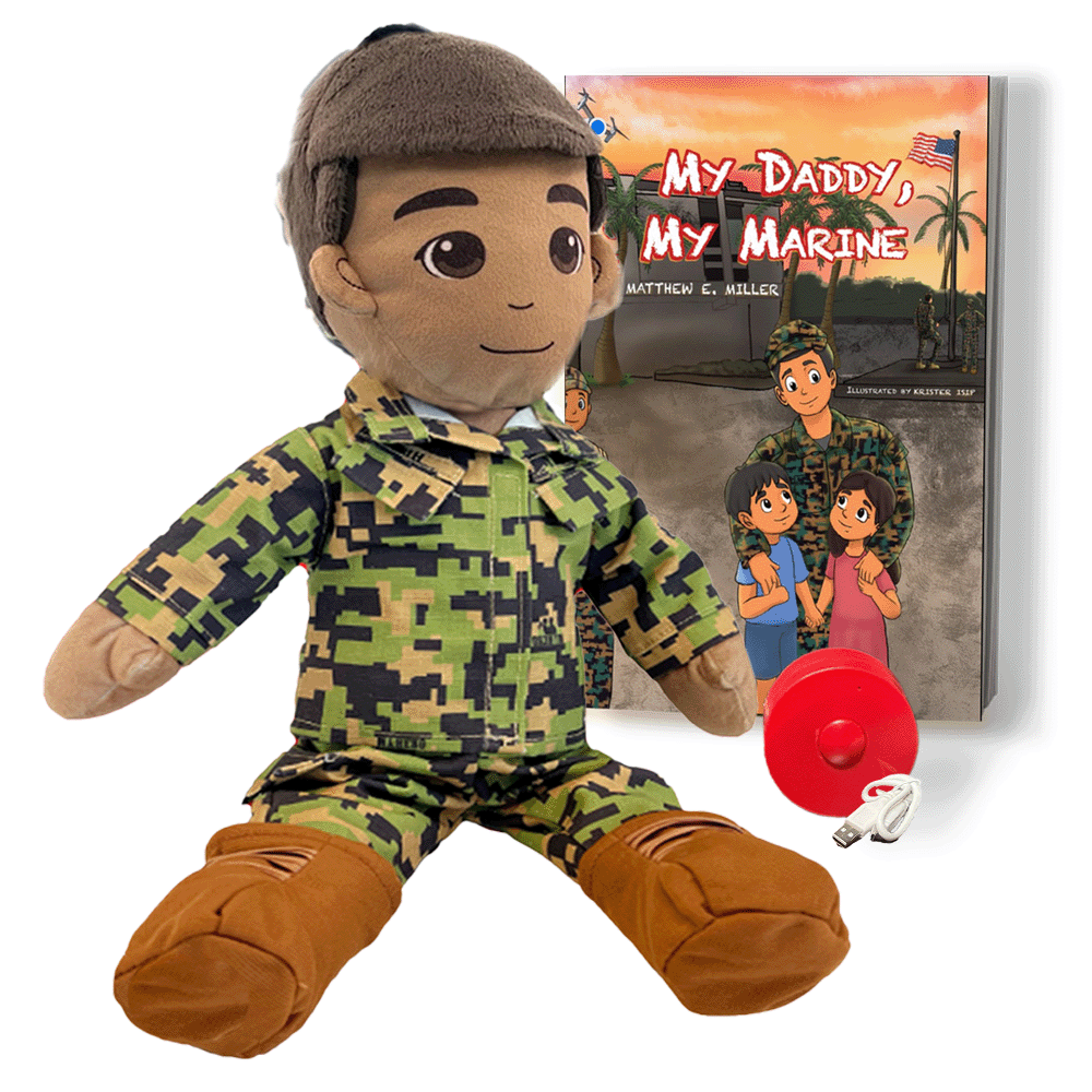 Customizable & Recordable My Hero Marine: Plush Marine Daddy Doll - MY HERO