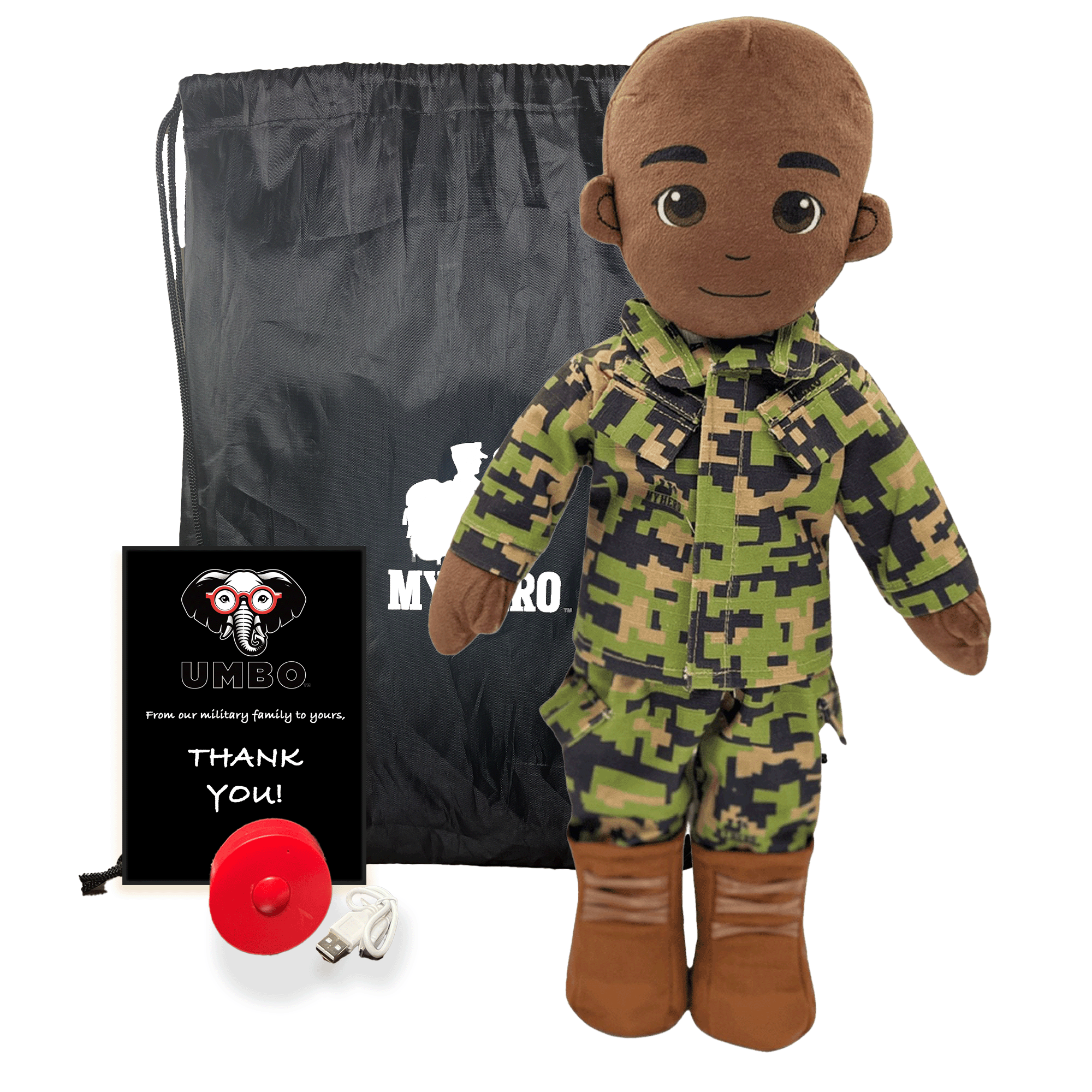 Customizable & Recordable My Hero Marine: Plush Marine Daddy Doll - MY HERO