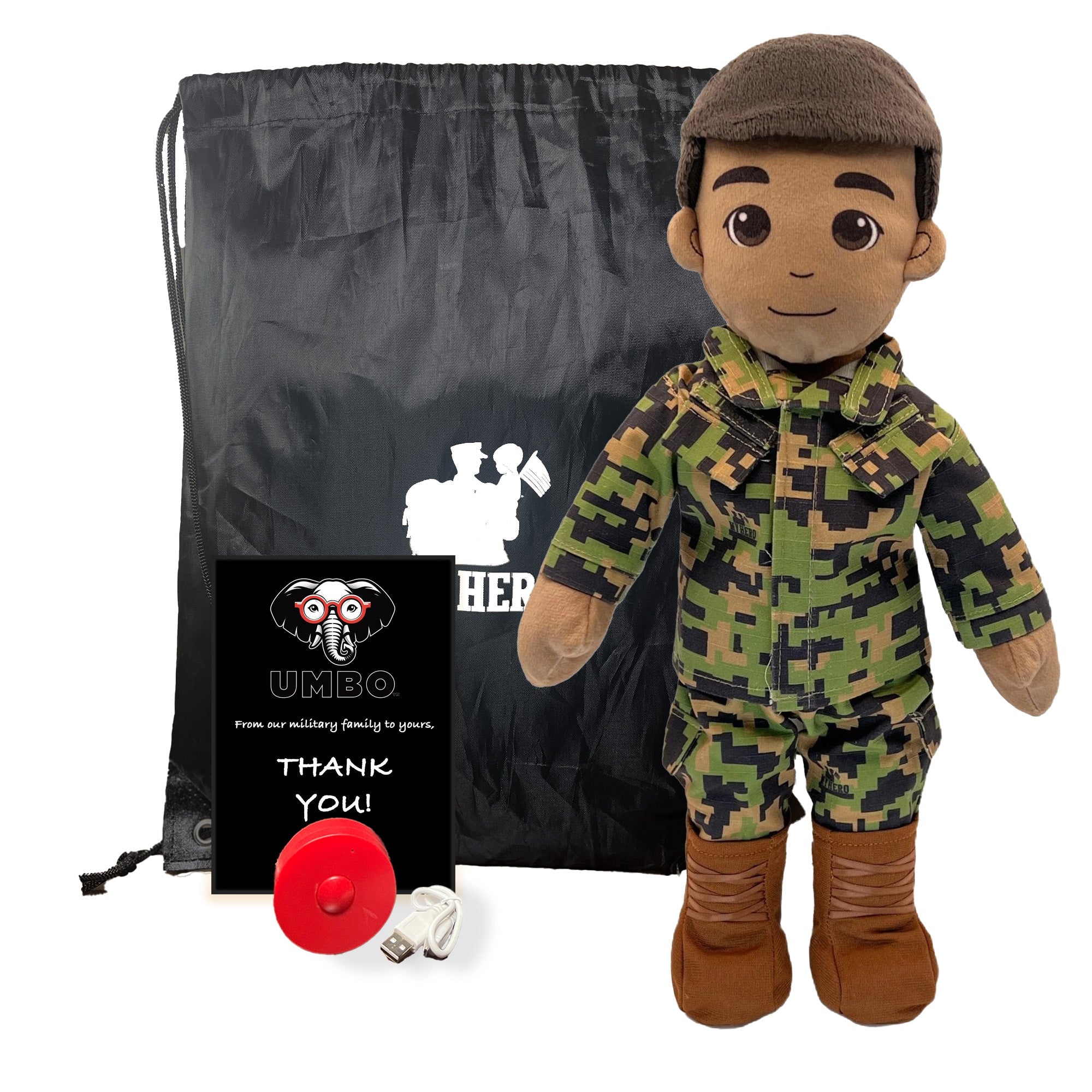 Customizable & Recordable My Hero Marine: Plush Marine Daddy Doll - MY HERO