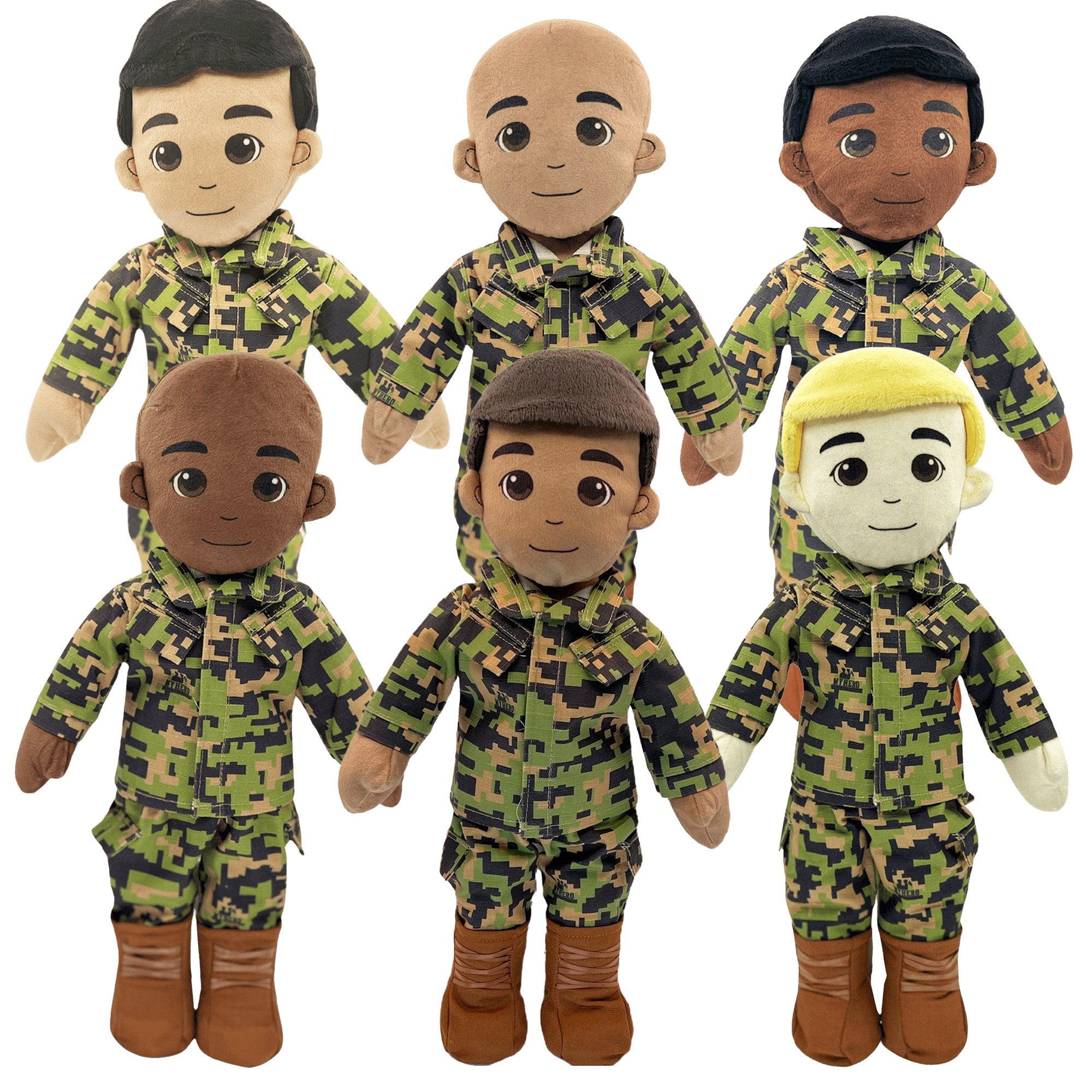 Customizable & Recordable My Hero Marine: Plush Marine Daddy Doll - MY HERO