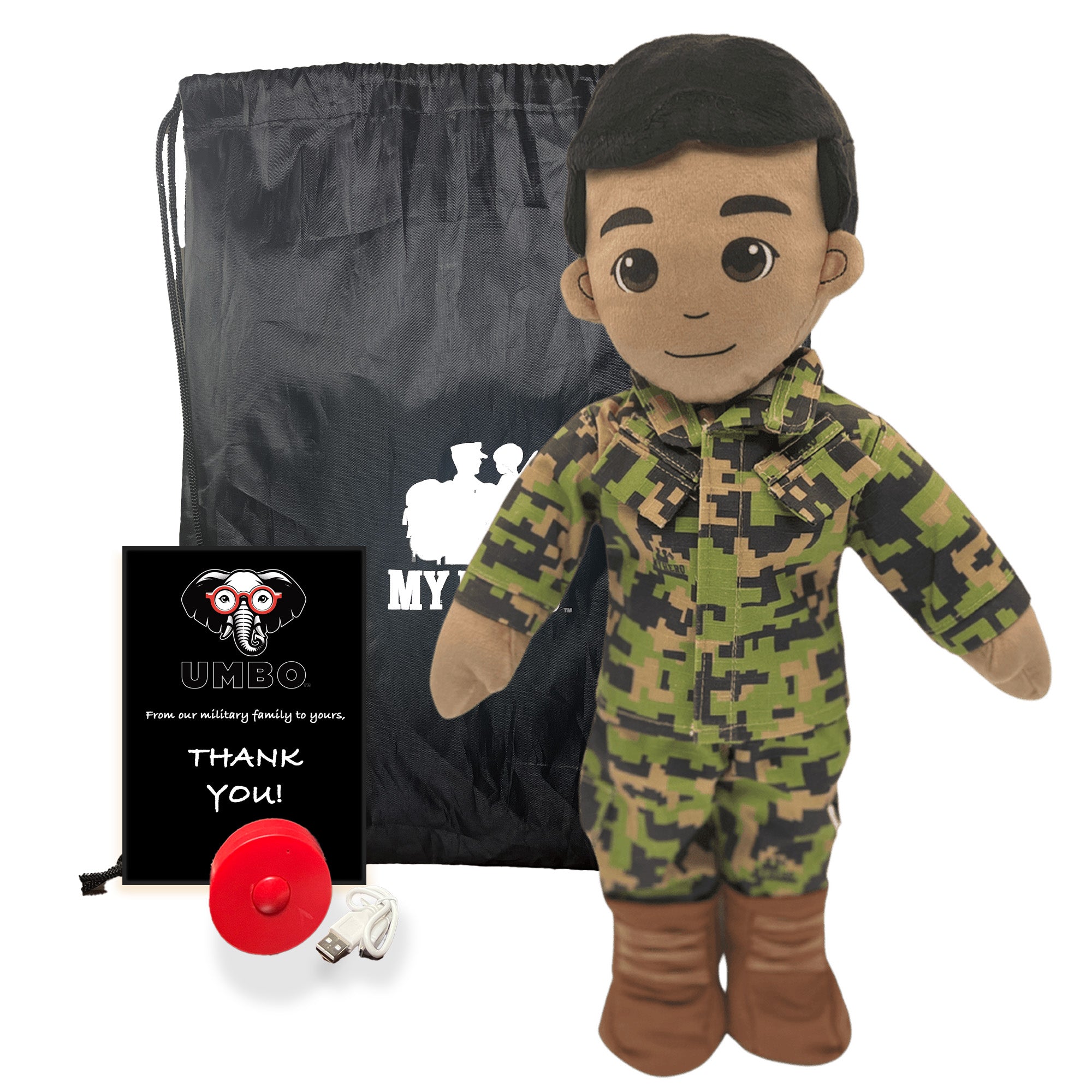 Customizable & Recordable My Hero Marine: Plush Marine Daddy Doll - MY HERO