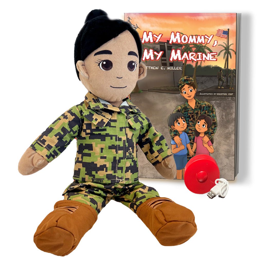 Customizable & Recordable My Hero Marine: Plush Marine Mommy Doll - MY HERO