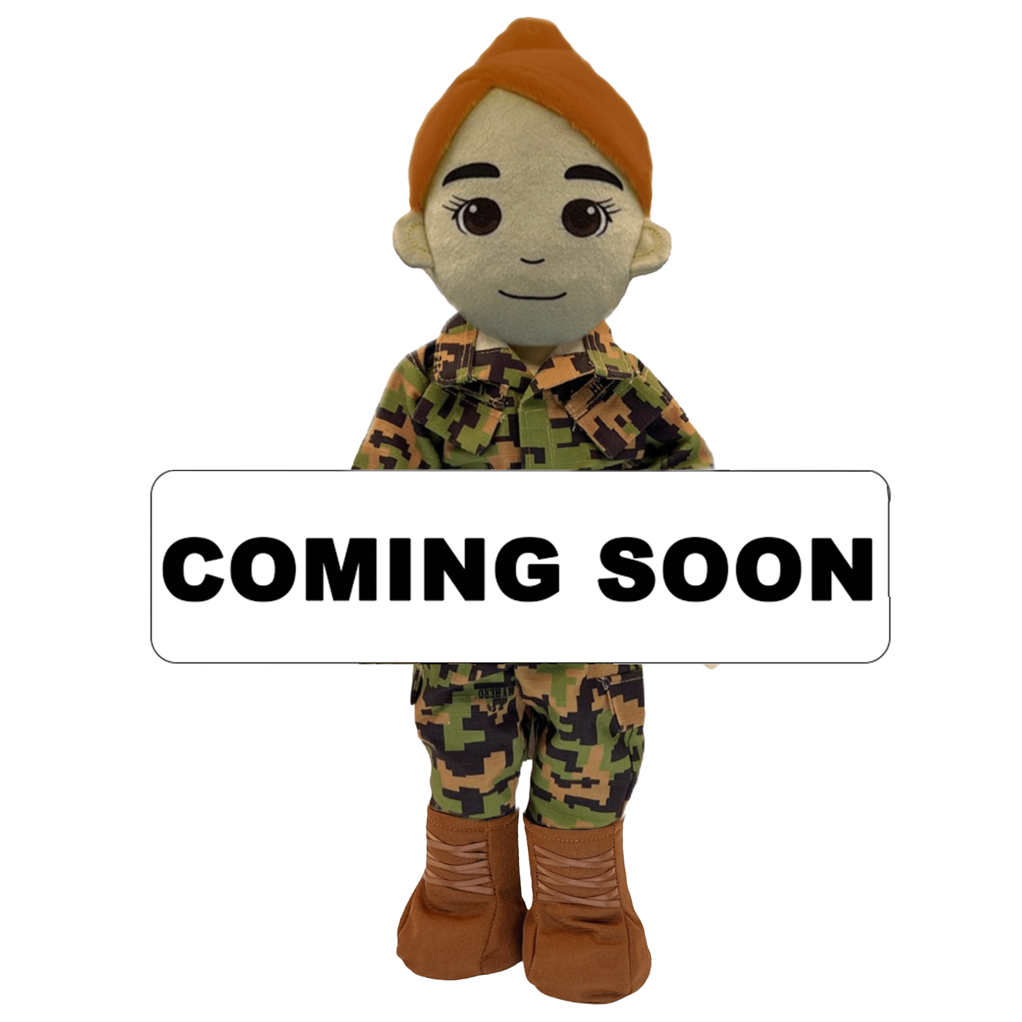 Customizable & Recordable My Hero Marine: Plush Marine Mommy Doll - MY HERO