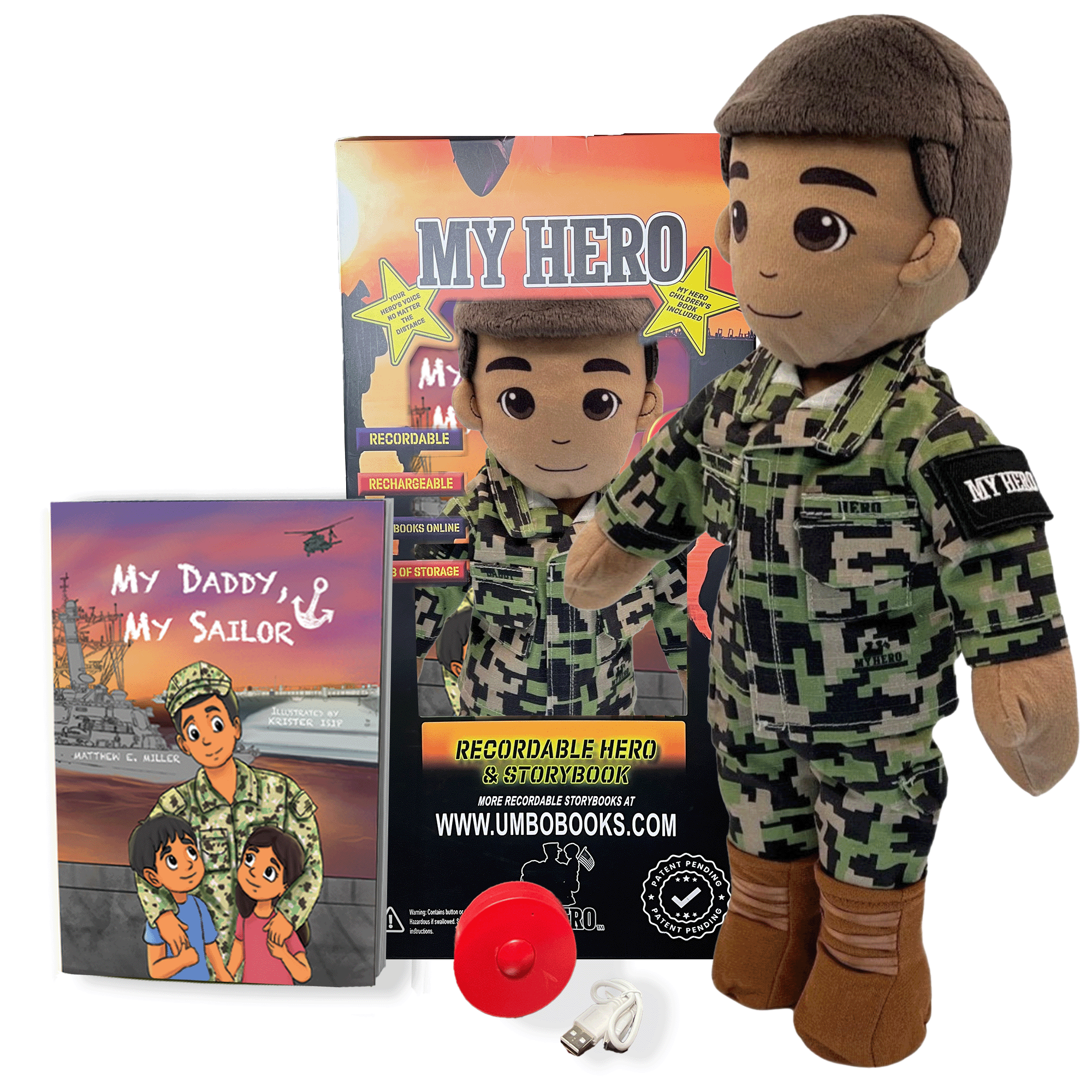 Customizable & Recordable My Hero Sailor: Navy Plush Daddy Doll - MY HERO