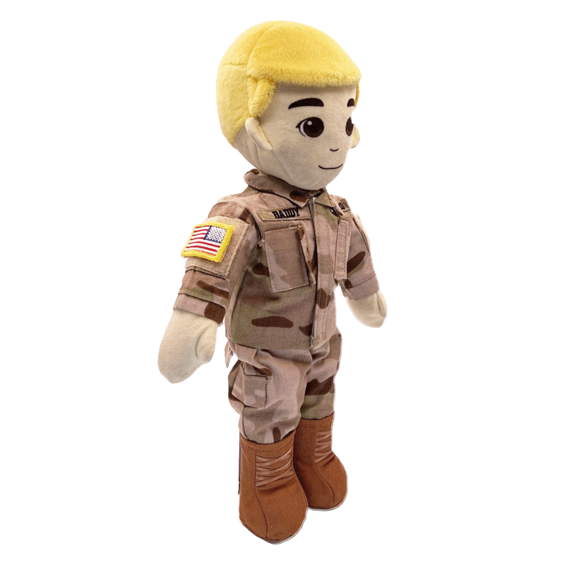 Customizable & Recordable My Hero Soldier: Plush Army Daddy Doll - MY HERO