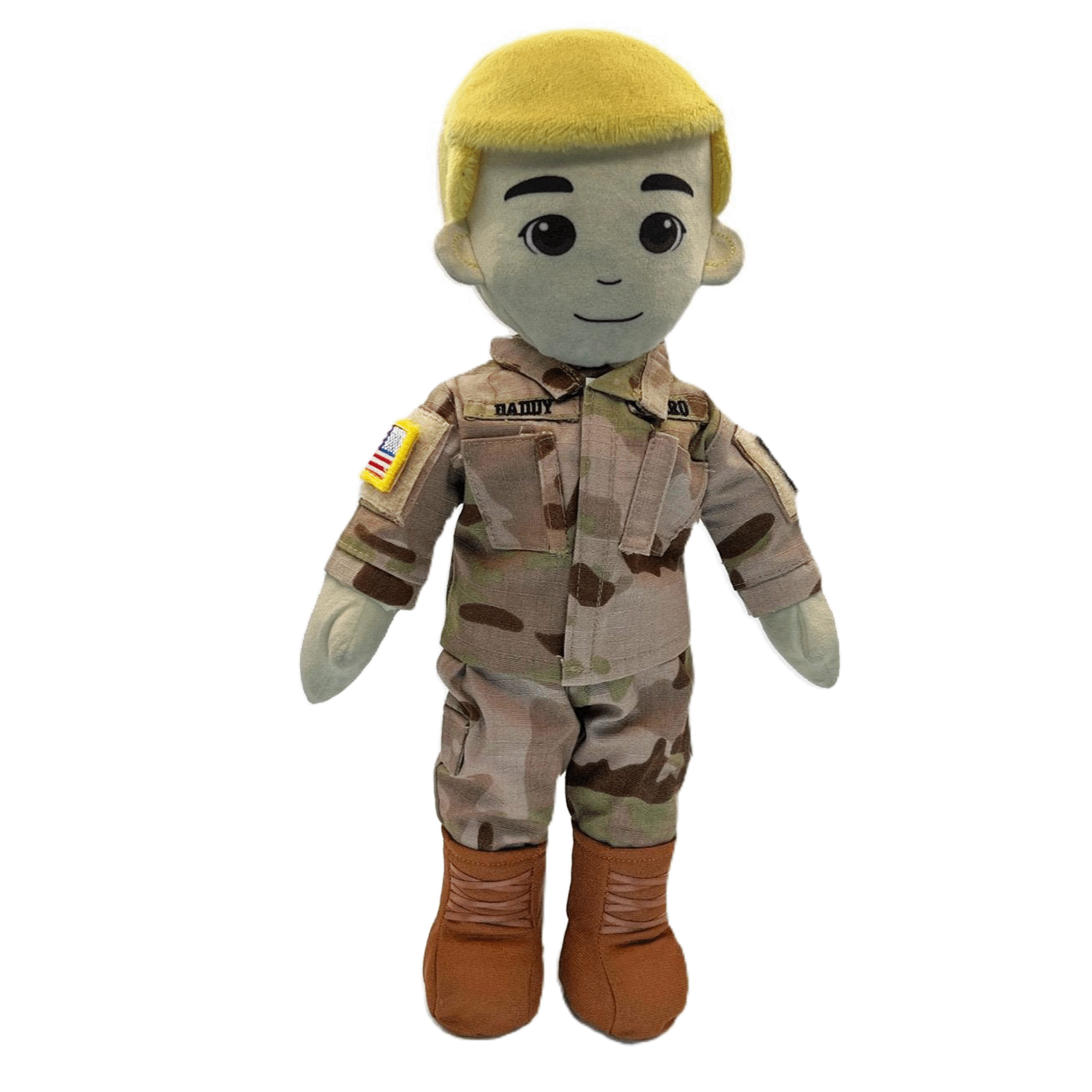 Customizable & Recordable My Hero Soldier: Plush Army Daddy Doll - MY HERO