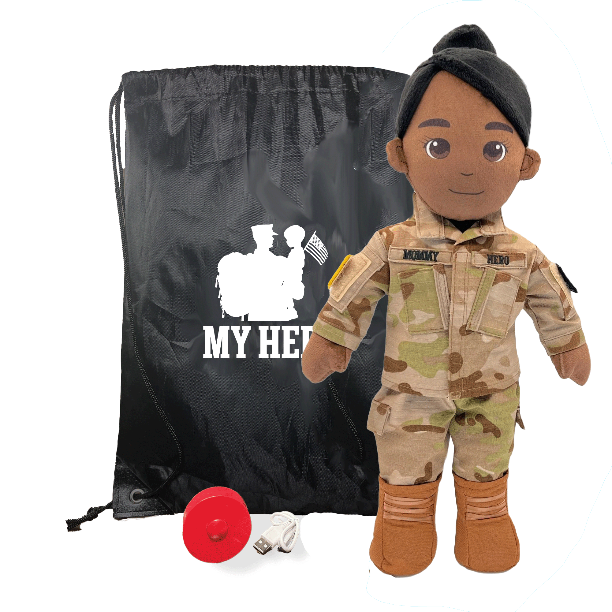 Customizable & Recordable My Hero Soldier: Plush Army Mommy Doll - MY HERO