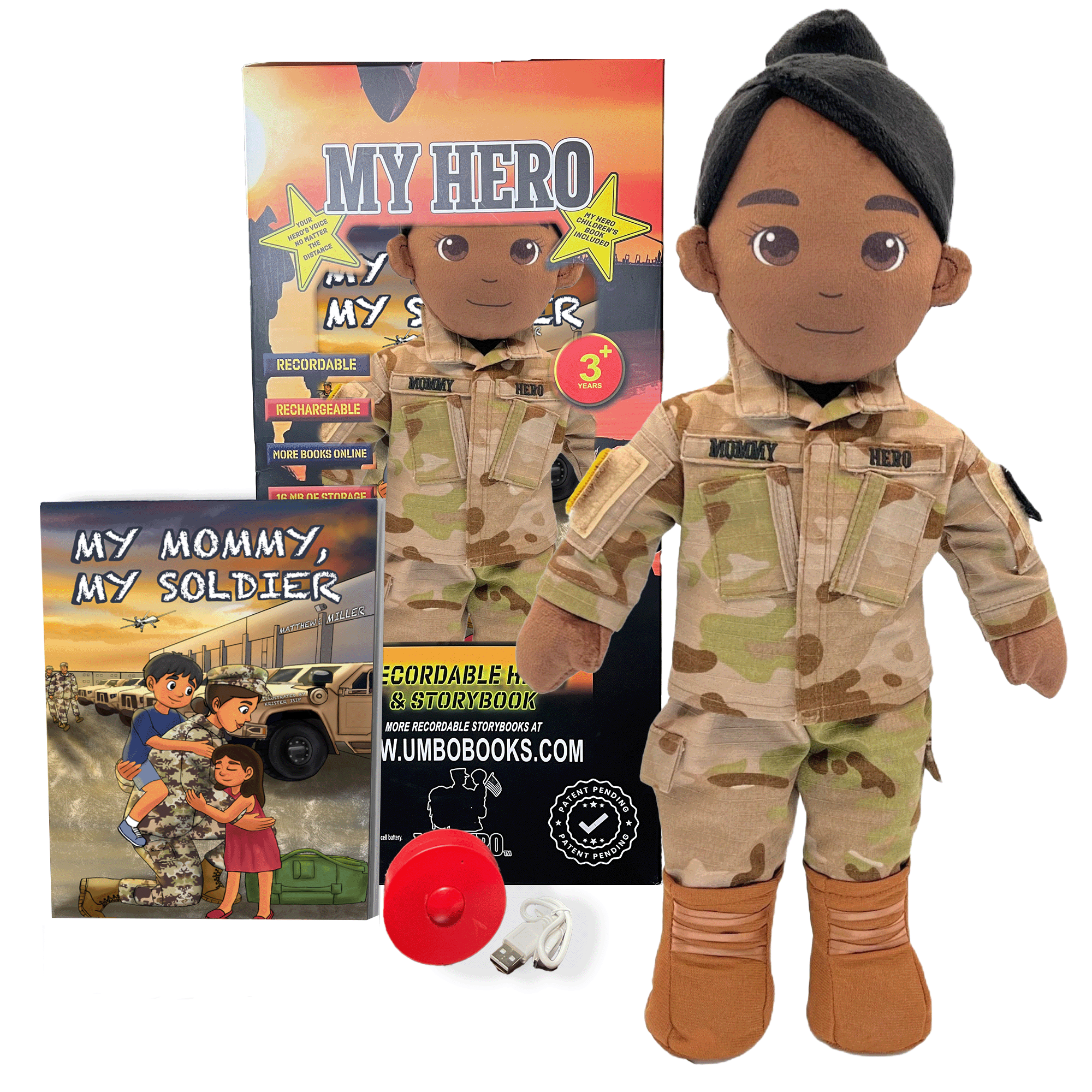 Customizable & Recordable My Hero Soldier: Plush Army Mommy Doll - MY HERO