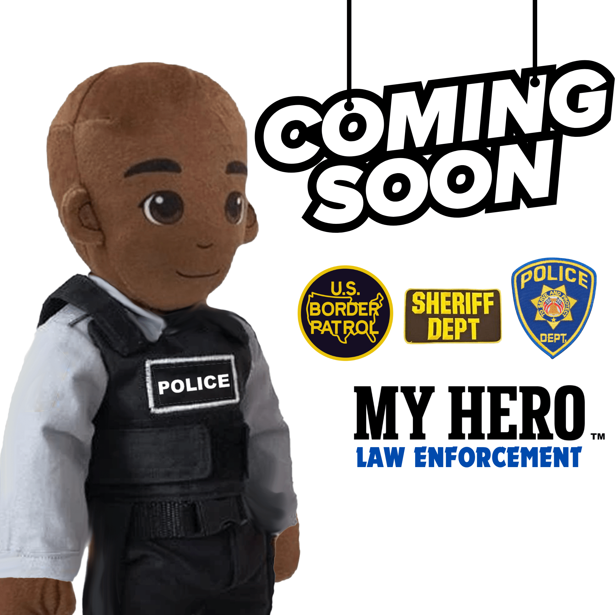 Customizable & Recordable My LawHero - Law Enforcement Plush with Vest - MY HERO