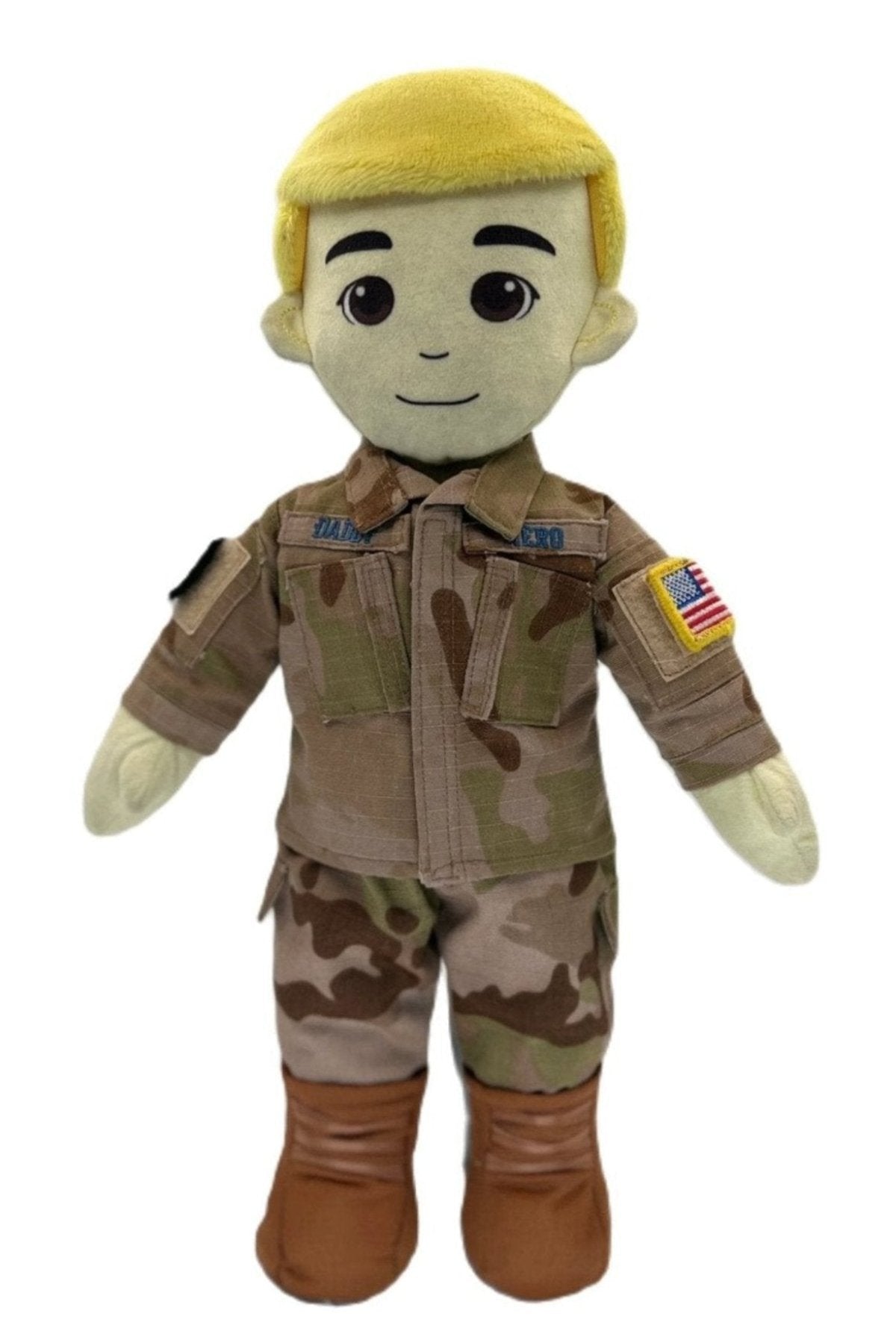 MY HERO Guardian Daddy deployment doll in authentic uniform recordable plush doll to keep military families connected during deployment

Space force doll, Deployment Doll, Daddy Doll, Military Gift, Military Plush doll, military recordable doll, space force plush doll, daddy doll, mommy doll, space force daddy, space force mommy, space force kids toy, space force gift, military space force toy, space force toy, space force themed gift, guardian daddy, guardian gift, guardian recordable, guardian deployment,