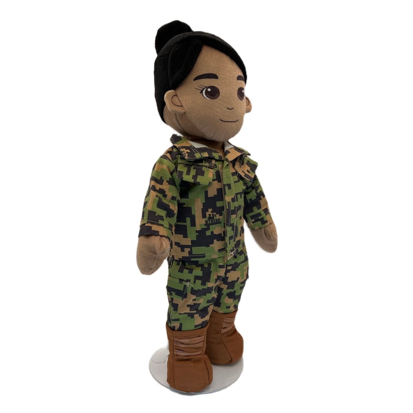 MY HERO Marine Mommy deployment doll in authentic uniform recordable plush doll to keep military families connected during deployment

Marine-themed MY HERO recordable deployment doll plush Mommy doll to comfort children and share messages during Marine deployments

Close-up of MY HERO Marine Mommy deployment doll with recordable audio offering connection and comfort to Marine families during deployment

Marine Daddy doll by MY HERO a plush recordable deployment doll for children to stay connected with depl