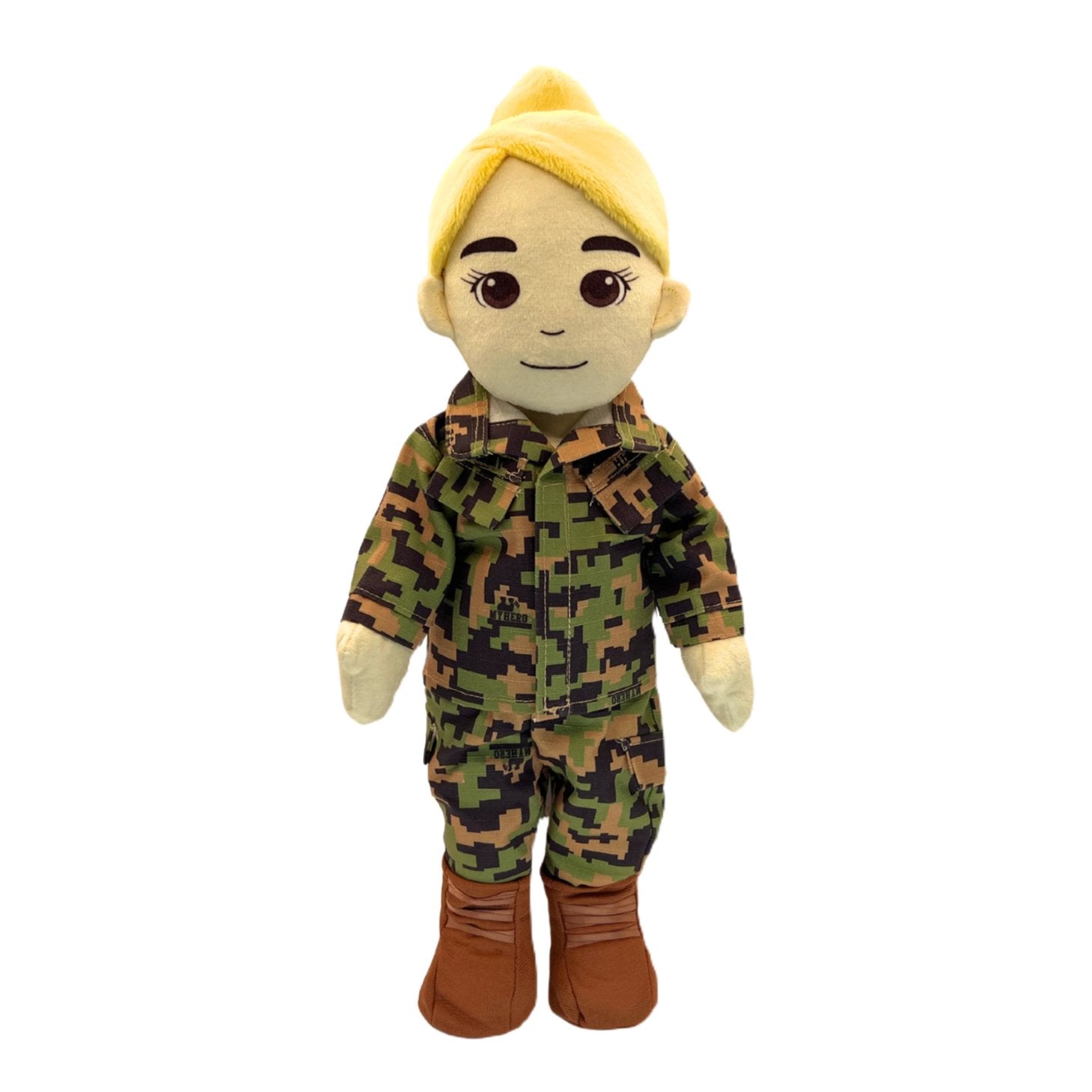 MY HERO Marine Mommy deployment doll in authentic uniform recordable plush doll to keep military families connected during deployment

Marine-themed MY HERO recordable deployment doll plush Mommy doll to comfort children and share messages during Marine deployments

Close-up of MY HERO Marine Mommy deployment doll with recordable audio offering connection and comfort to Marine families during deployment

Marine Daddy doll by MY HERO a plush recordable deployment doll for children to stay connected with depl