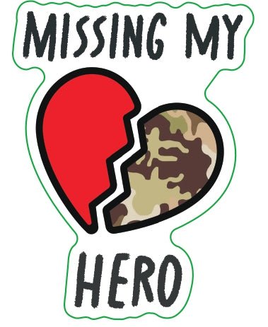 Missing My Hero Red OCP Sticker - MY HERO