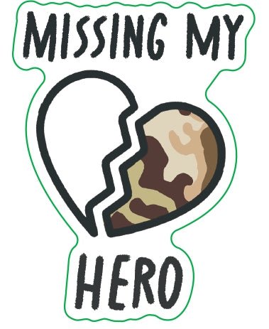 Missing My Hero White OCP Sticker - MY HERO