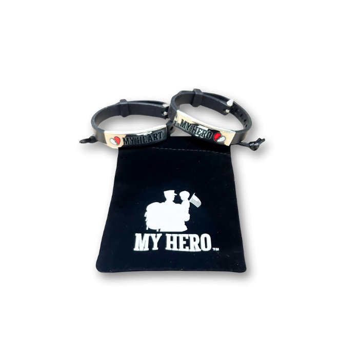 My Hero, My Heart - HERO and Heart Deployment Bracelet Set - MY HERO