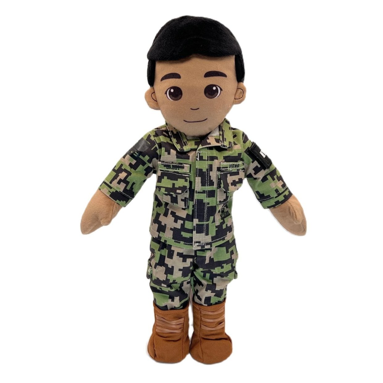 Recordable Airman Daddy Dolls & Mommy Doll Marine Corps uniform and voice recording feature for deployment separation comfort