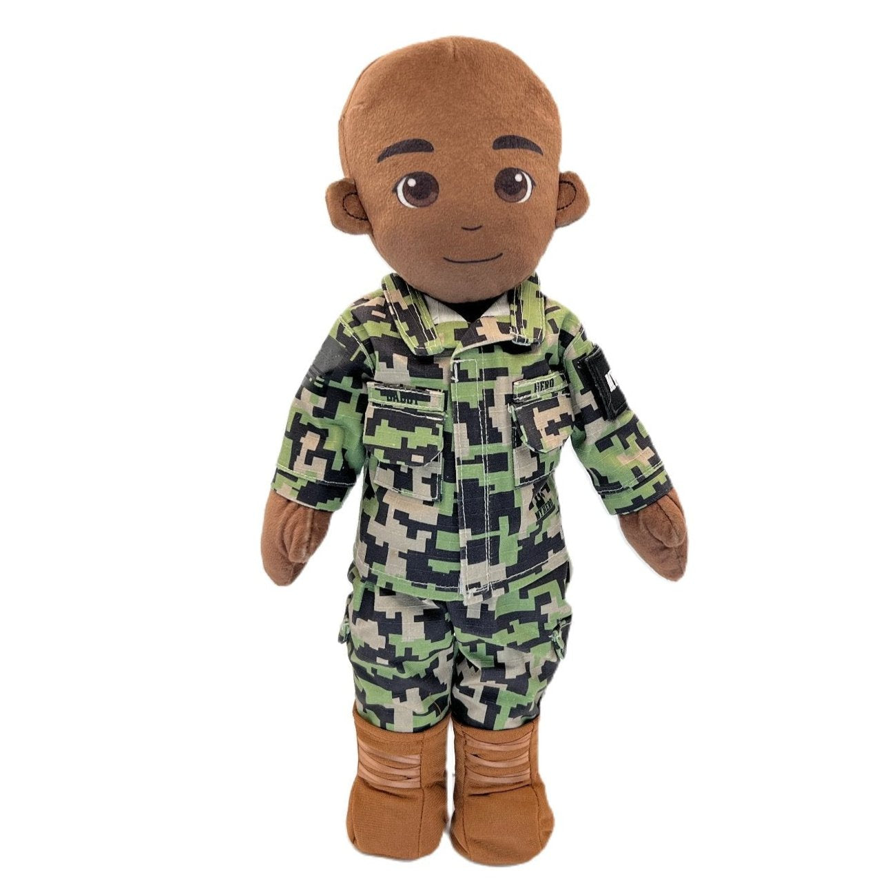 Recordable Airman Daddy Dolls & Mommy Doll Marine Corps uniform and voice recording feature for deployment separation comfort